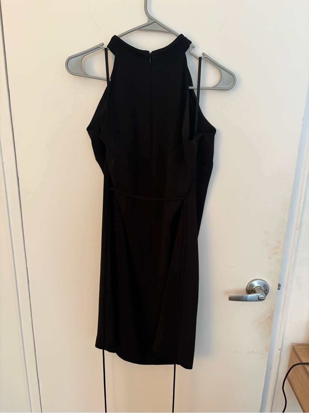White House Black Market Black Midi Halter Dress